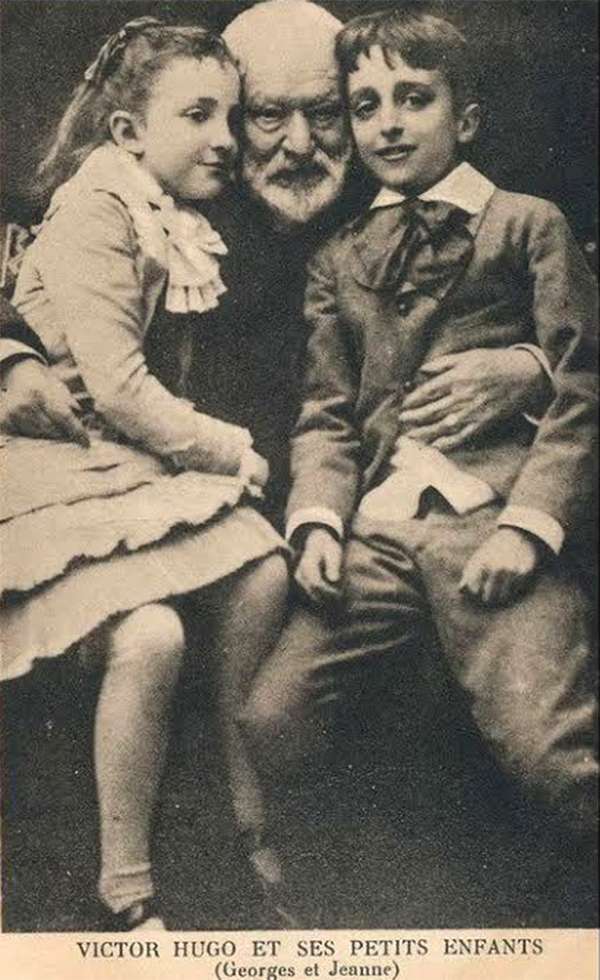       (Victor Hugo with his grandchildren, Georges and Jeanne)