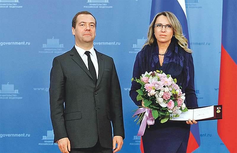 Дмитрий Медведев и Алевтина Черникова