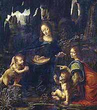Leonardo da Vinci "Madonna in a grotto"