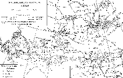 Карта. Экспедиции В.А. Обручева в Азии