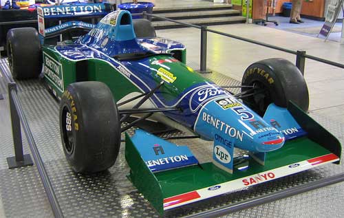 Машина Benetton B194, на которой Шумахер завоевал свой первый титул в 1994 году