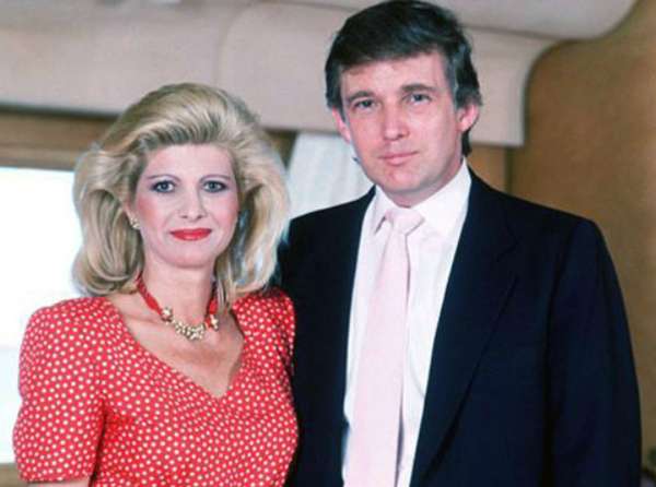 Дональд Трамп с первой женой Иванкой (Donald Trump with his first wife Ivanka)