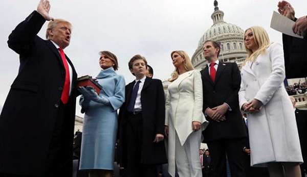 inauguration of the 45th President of the USA of Donald Trump
