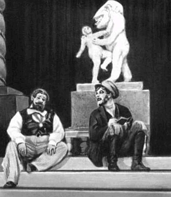 Сцена из спектакля «Горячее сердце» А. Н. Островского. 1926